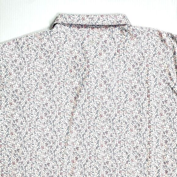 Peter Millar Crown Crafted East Coast Swing Polo Shirt Rockabilly Print XXL 4Jul - Picture 8 of 12